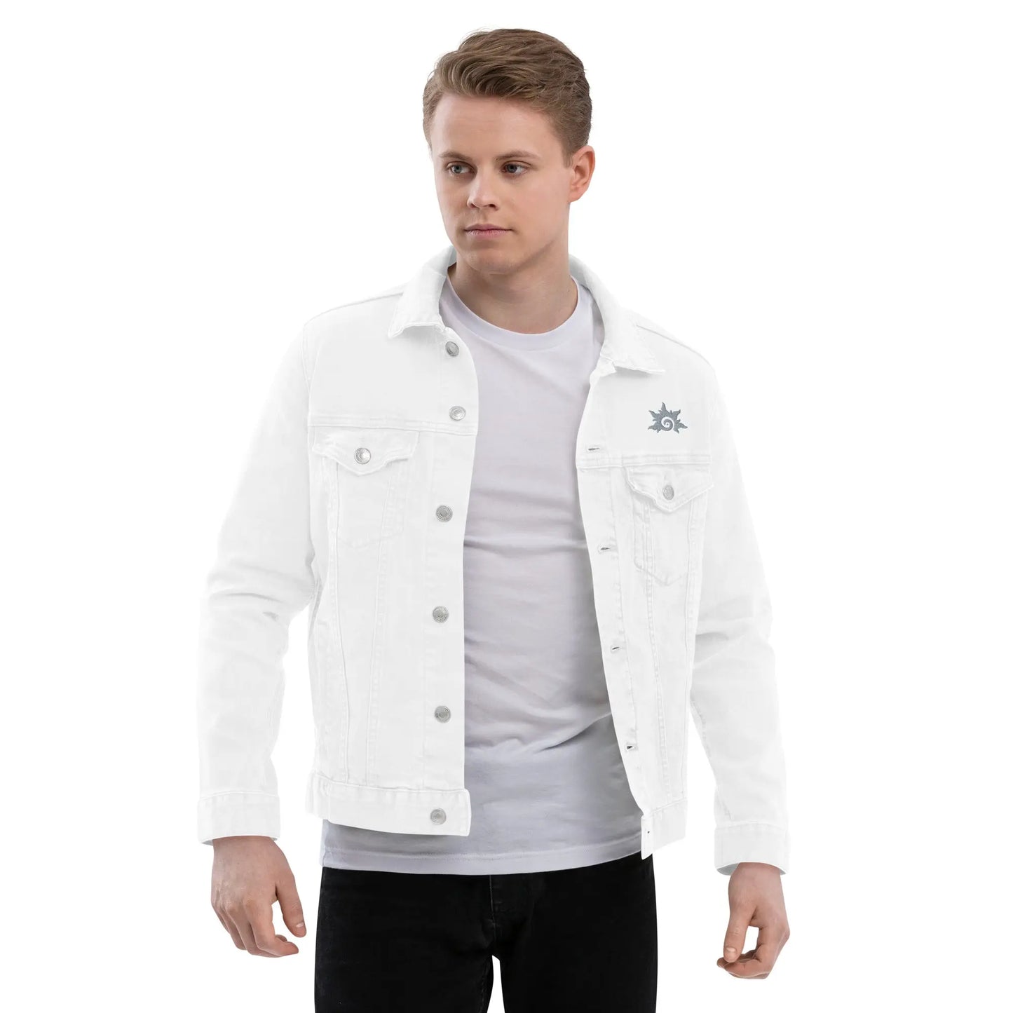 Unisex denim jacket ActSun - Gray - Image #53