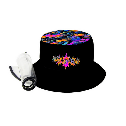 Unisex Bucket Hat with Removable TPU Full Face Shield