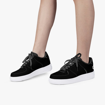 Unisex Leather sneakers shoes - ActSun Black