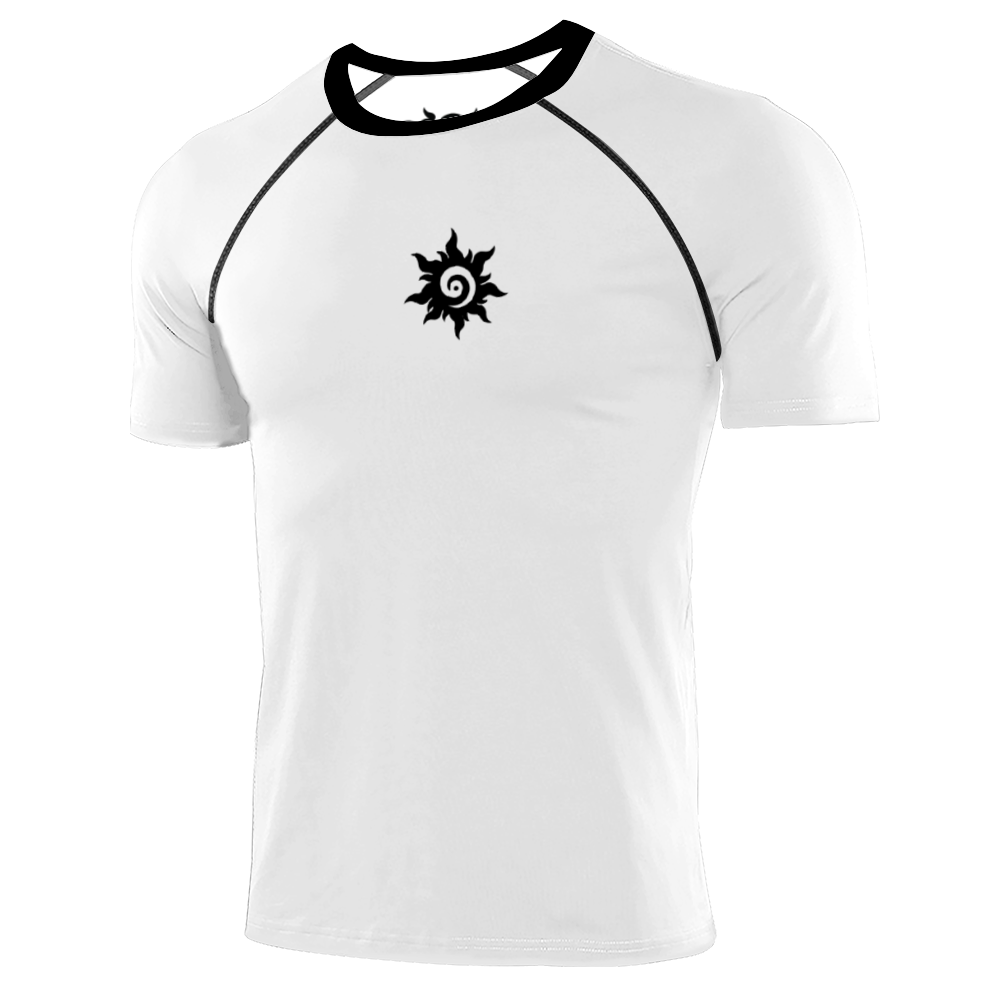 Stretchable Quick Drying Sports Tees White