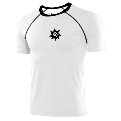 Stretchable Quick Drying Sports Tees White