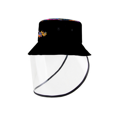 Unisex Bucket Hat with Removable TPU Full Face Shield