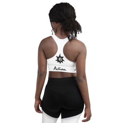 Longline sports bra 34 / Fitness Woman's bra.