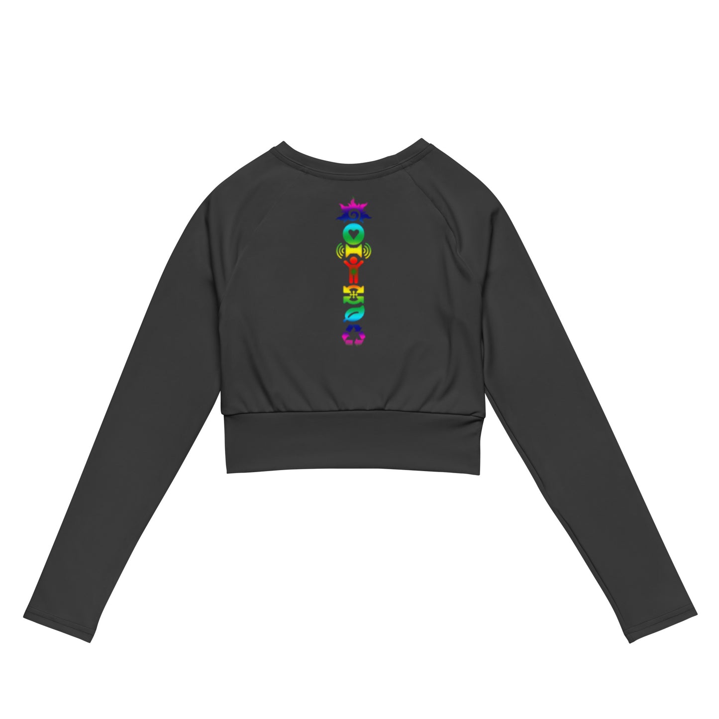 Recycled long-sleeve crop top x