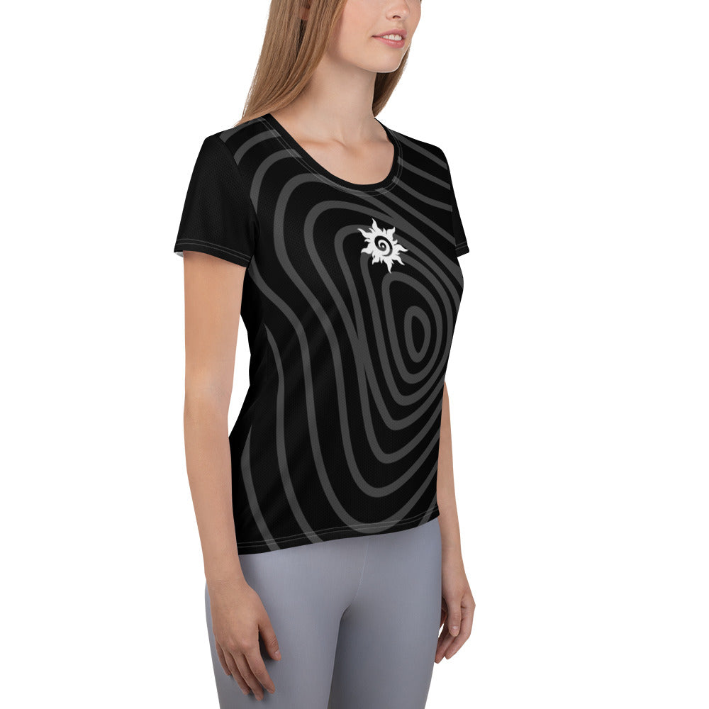 Women's Athletic T-shirt ActSun-Black1