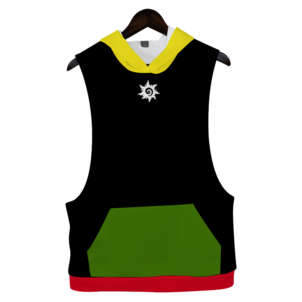 Unisex Sleeveless T-Shirts with Hood Sleeveless Tees - Image #1