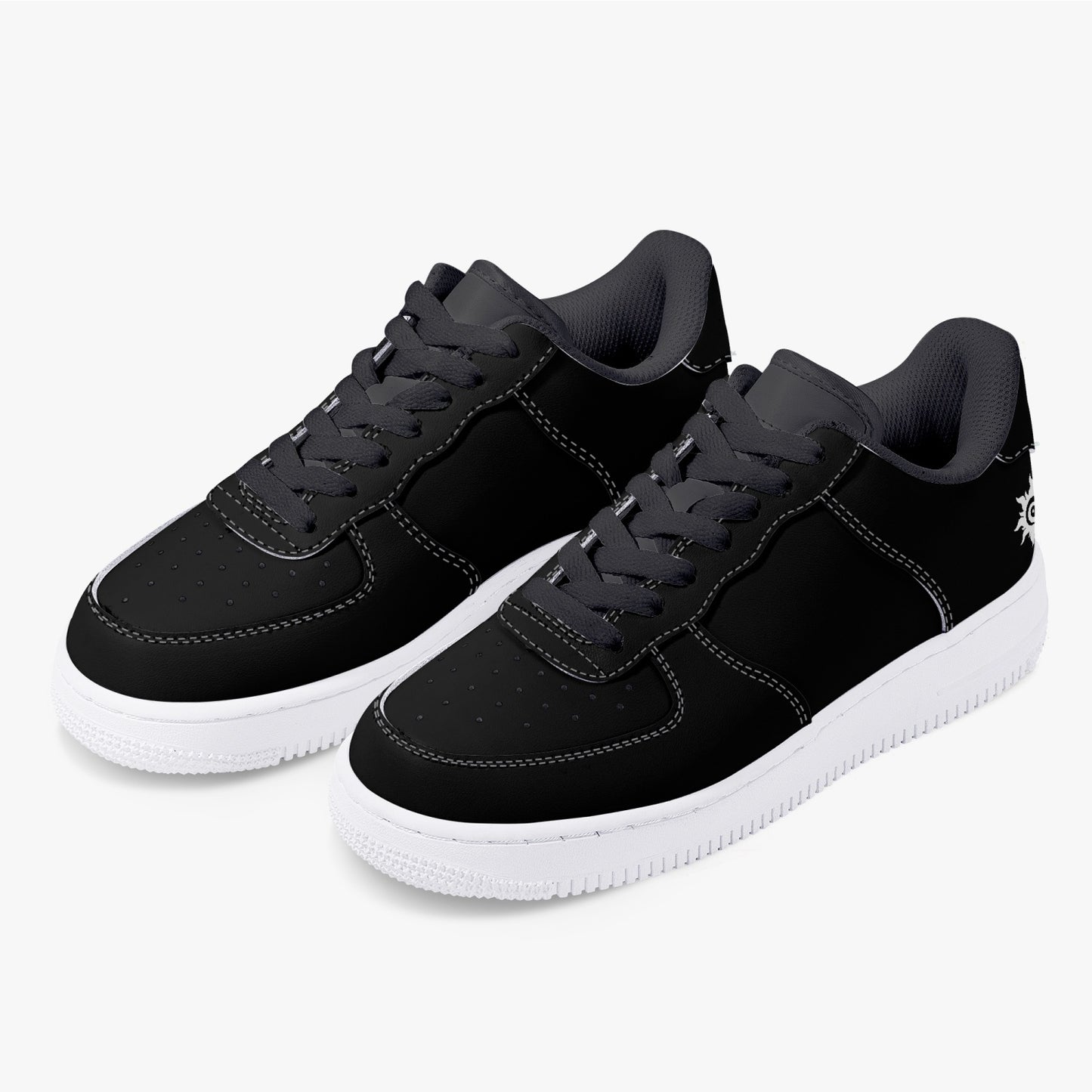 Unisex Leather sneakers shoes - ActSun Black