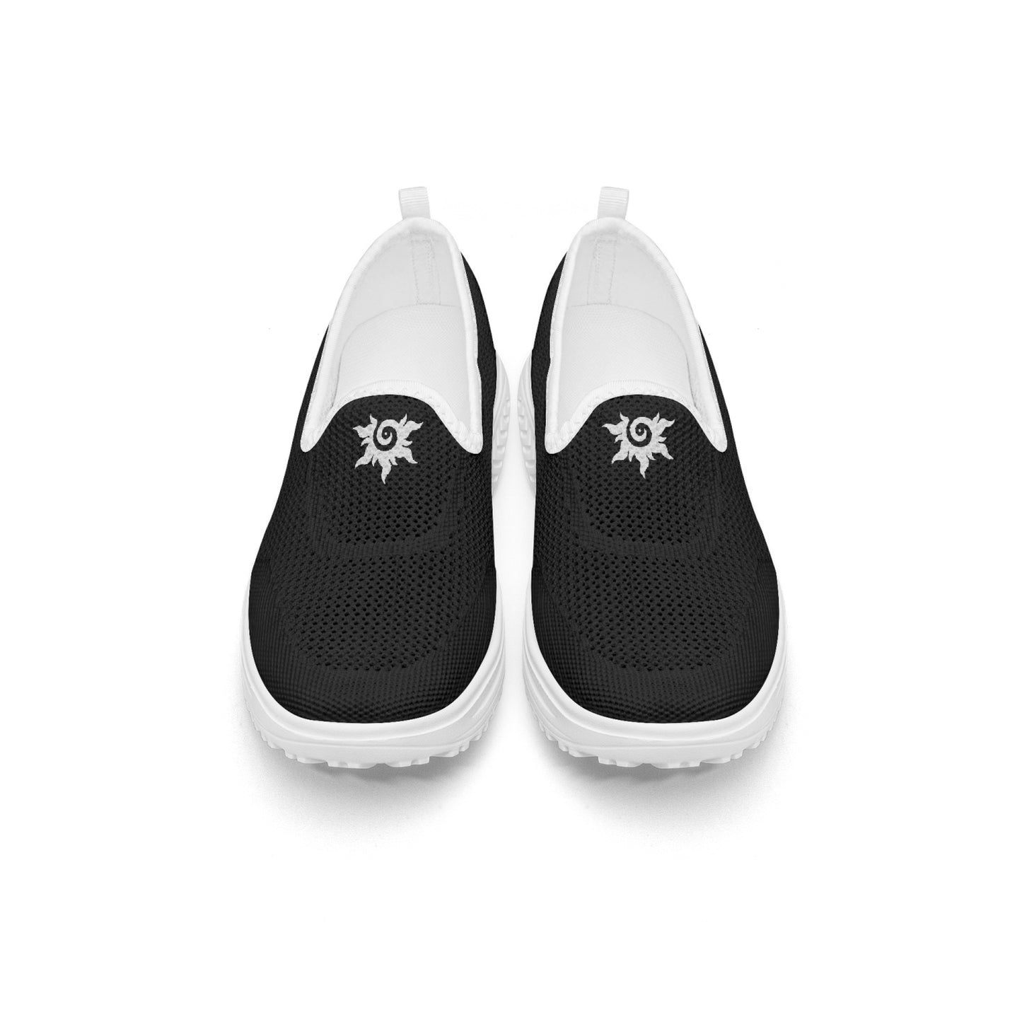 Women's Slip-On Mesh Rocking Shoes - Black